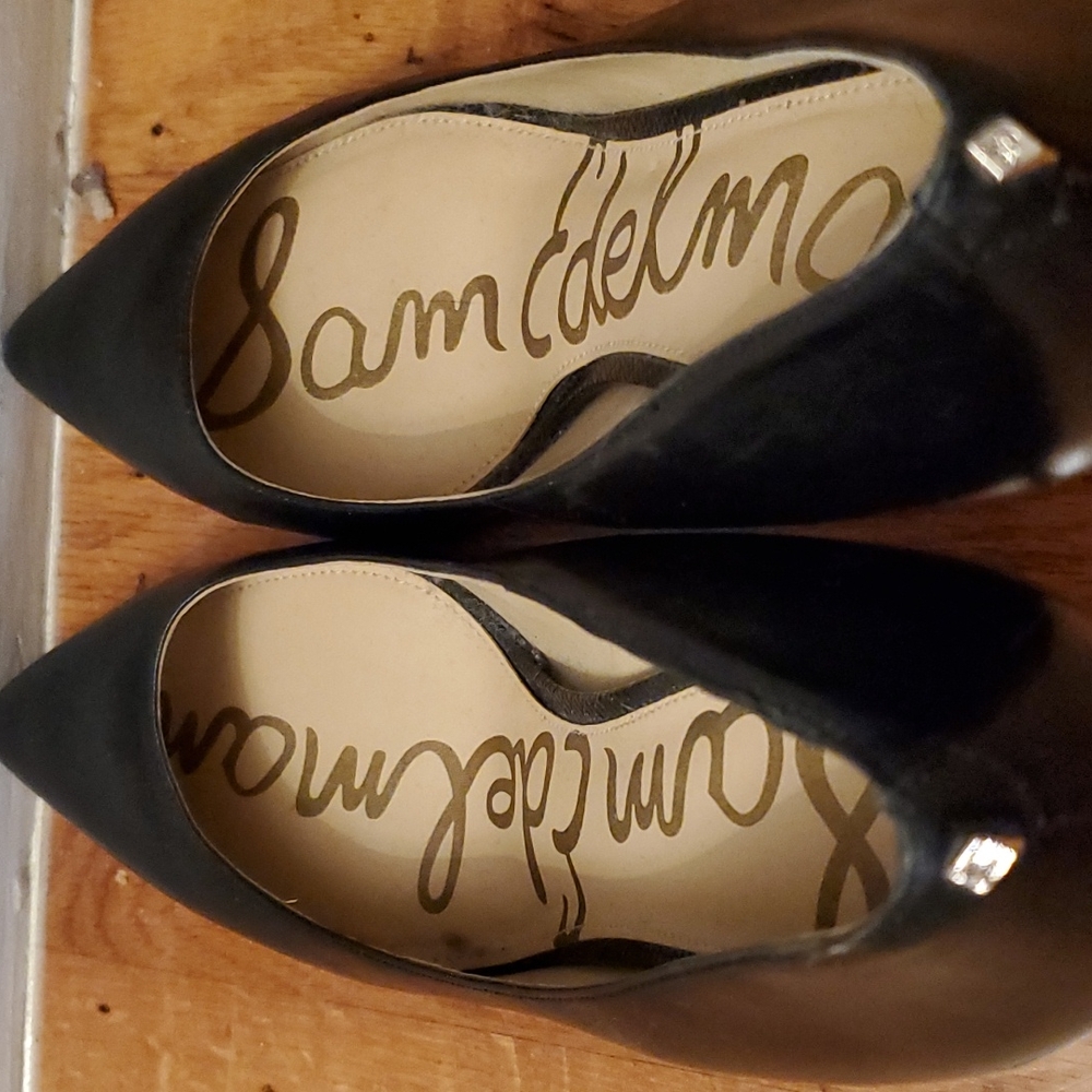 Sam Edelman Tristan Black Smooth Leather 3in High Heels, US size 9 - Picture 8 of 11